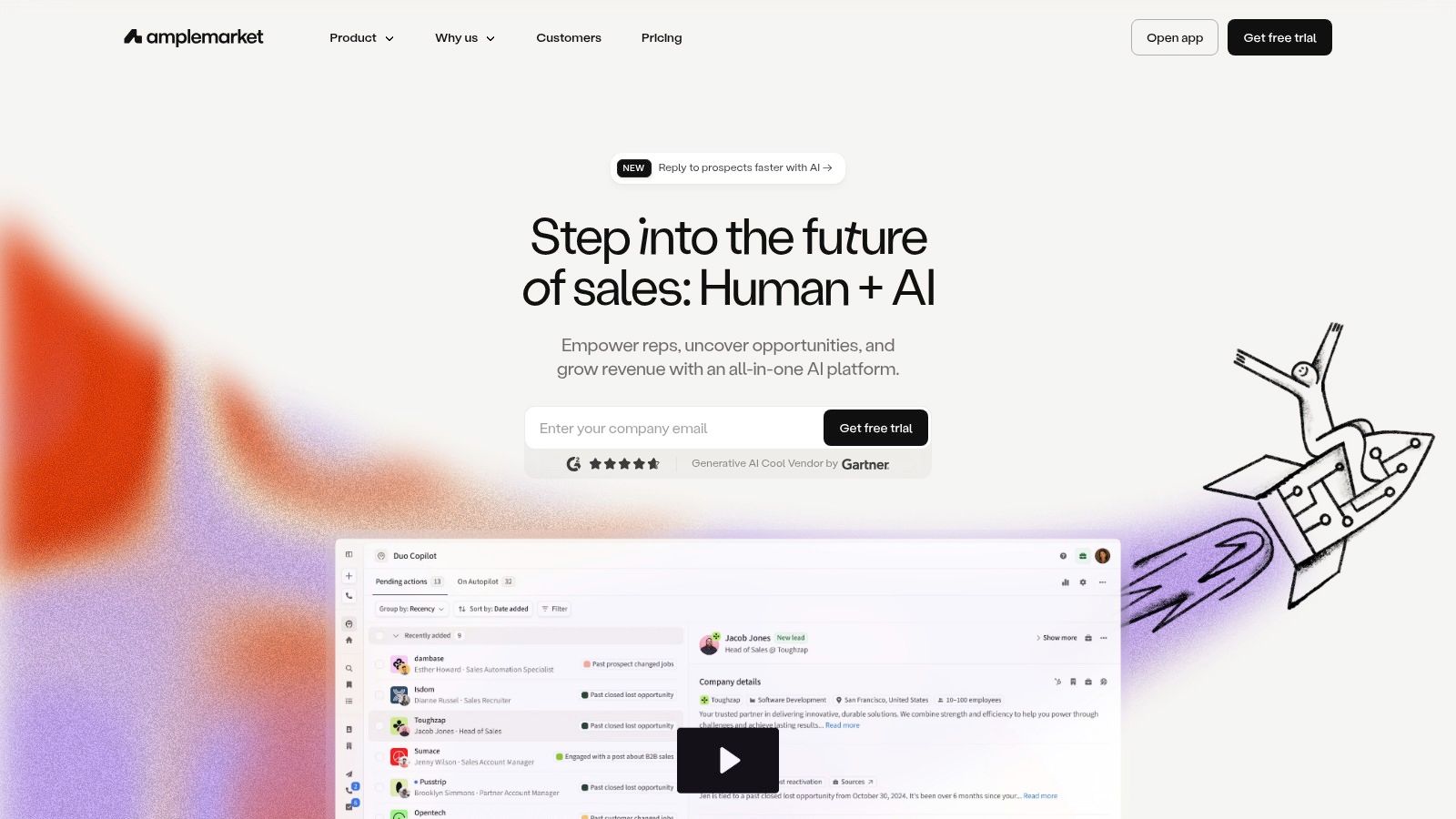 Amplemarket integrated AI sales platform