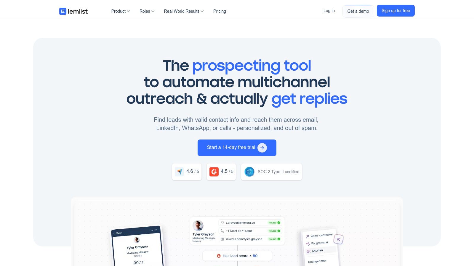 lemlist multichannel outreach platform