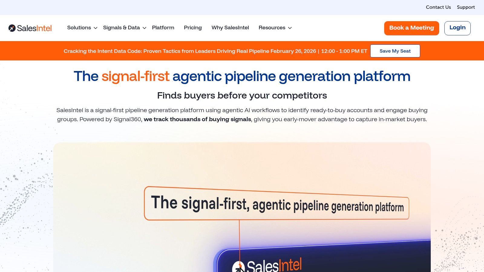 SalesIntel sales platform interface