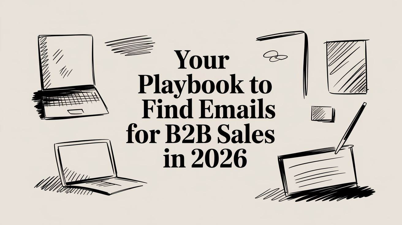 Your Playbook to Find Emails for B2B Sales in 2026