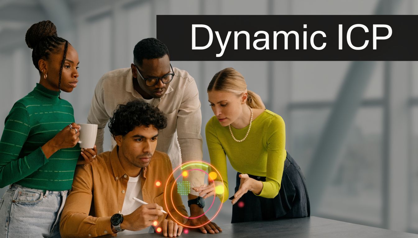 A diverse team of professionals collaborating on a project with a digital holographic interface on a table.