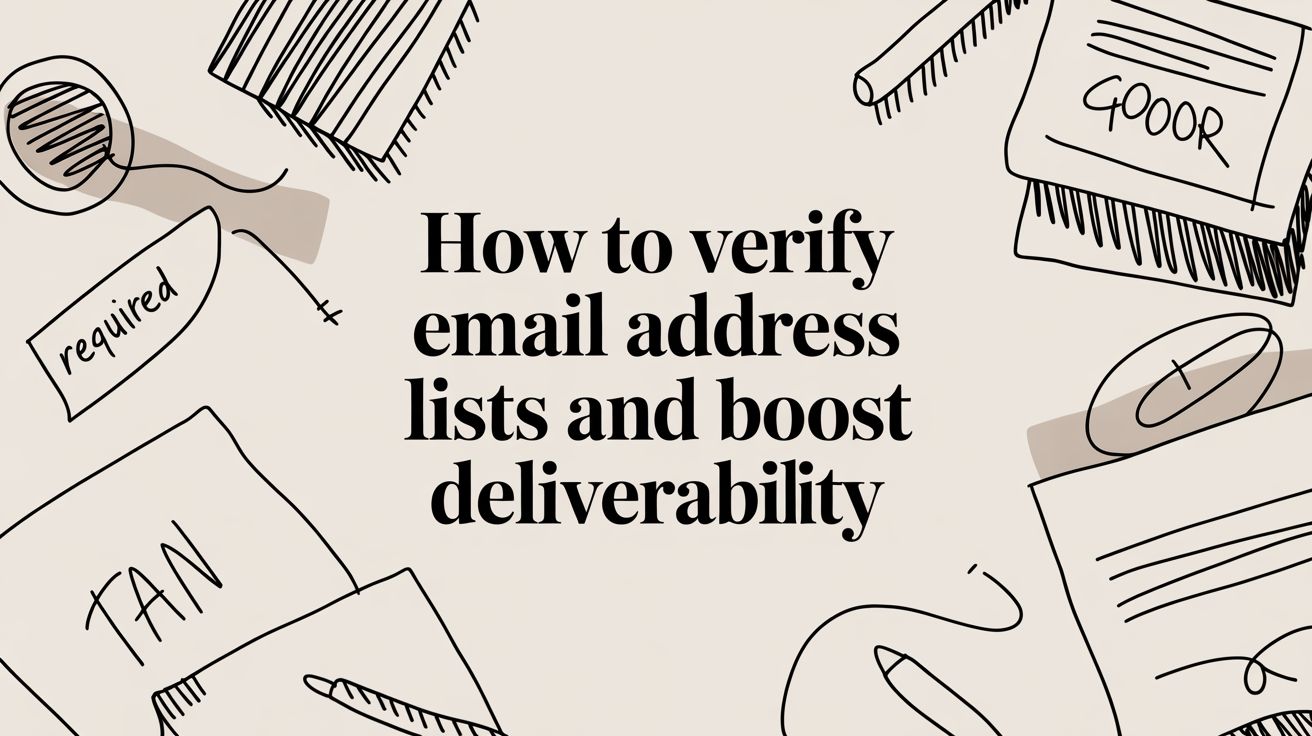 How to Verify Email Address Lists and Boost Deliverability